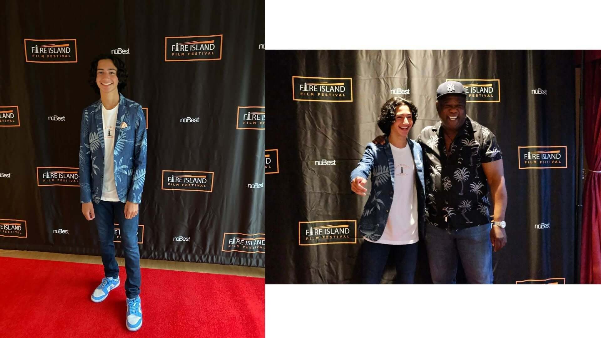 Jesse Ray Sheps steals the spotlight in Appaman at the Fire Island Film Festival 2021—stylish vibes for kids' red carpet moments!