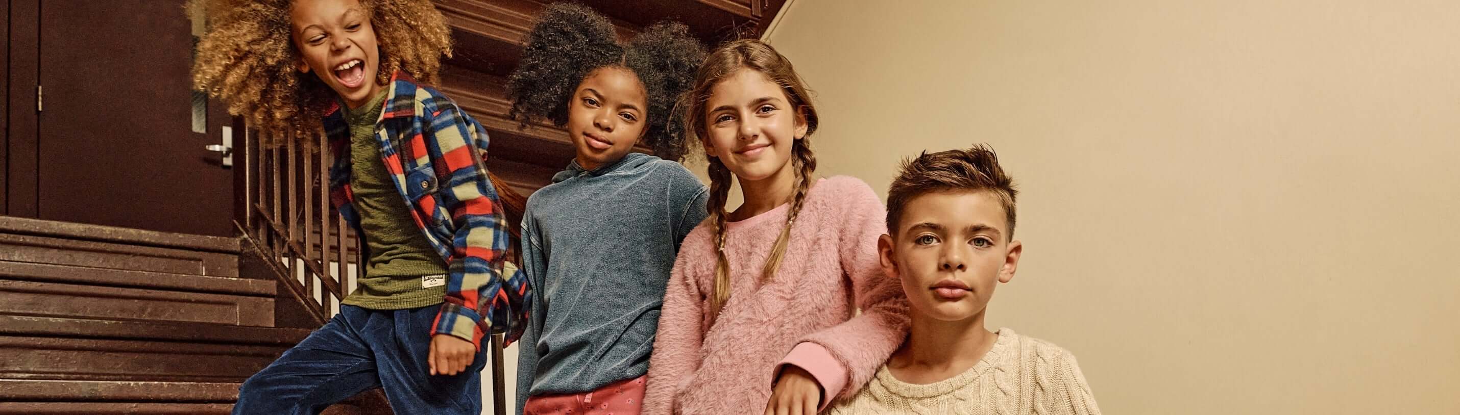 kids in fall outfits