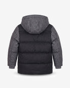 Charcoal Park Ave Long Puffer — back