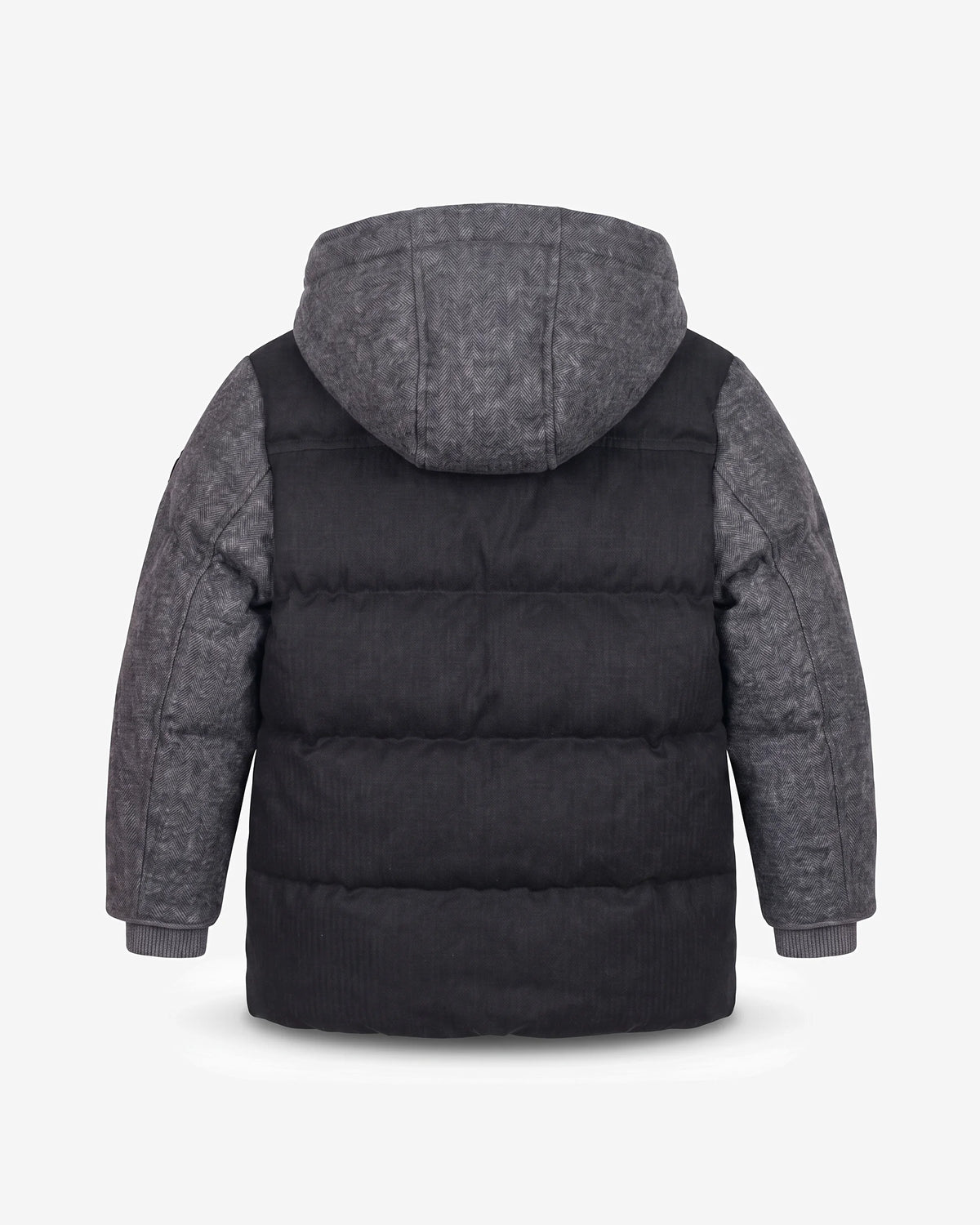 Charcoal Park Ave Long Puffer — back