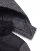 Charcoal Park Ave Long Puffer — detail1