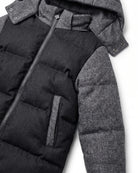 Charcoal Park Ave Long Puffer — detail2