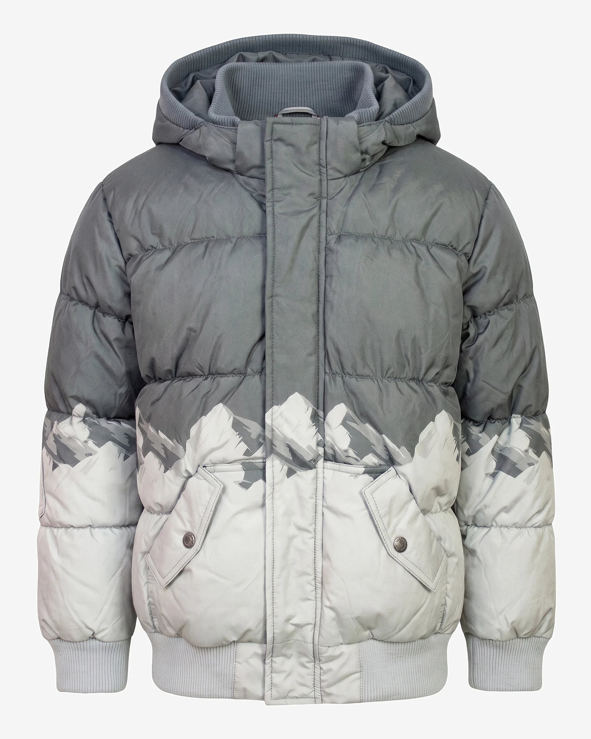 Winterscape Puffy Coat — front