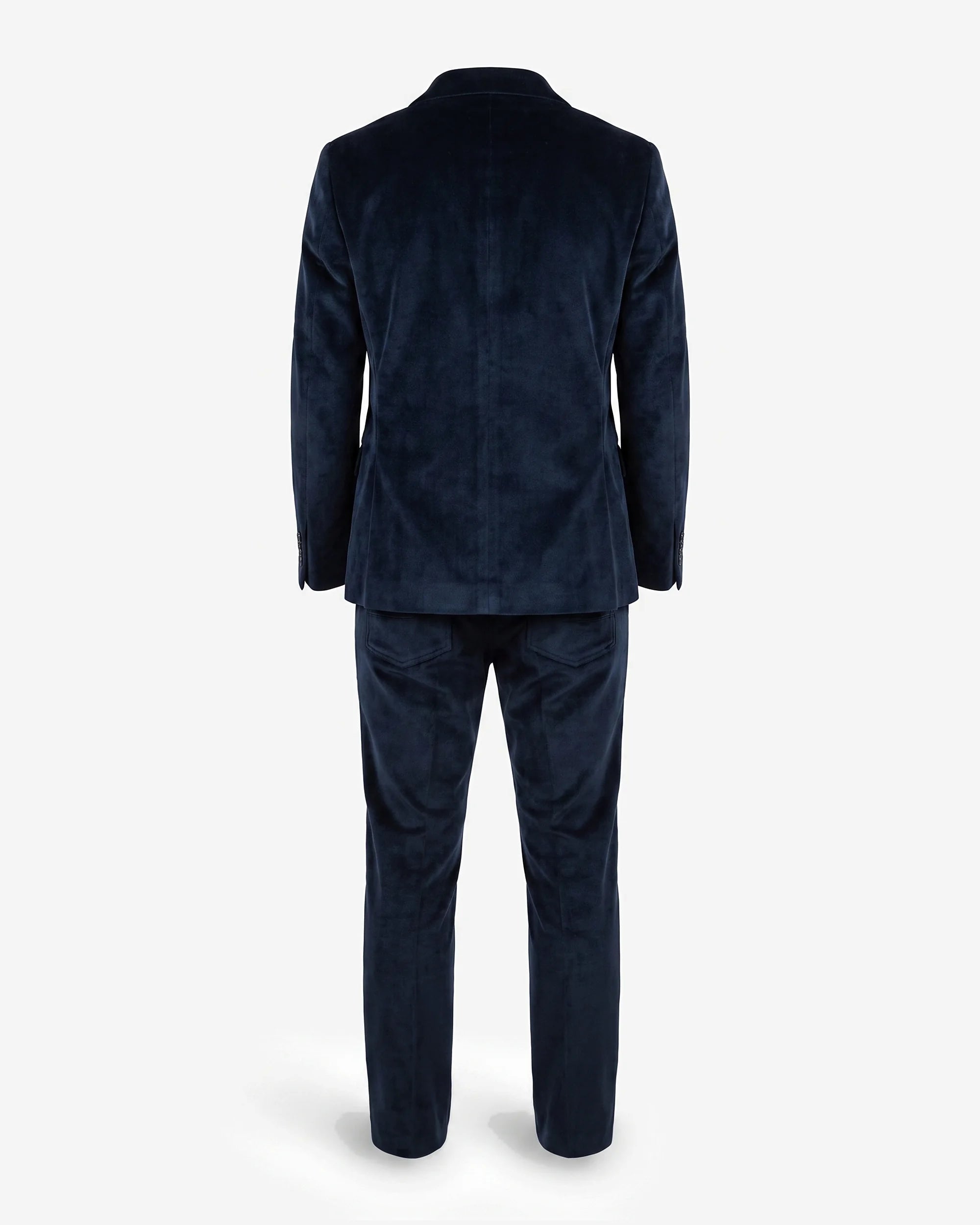 Black Velvet Suit Blazer — back