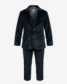 Black Velvet Suit Blazer — front
