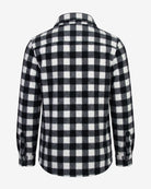 Black Checkerboard Snow Fleece Shirt — back