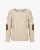 Winter White Fisherman Sweater — front