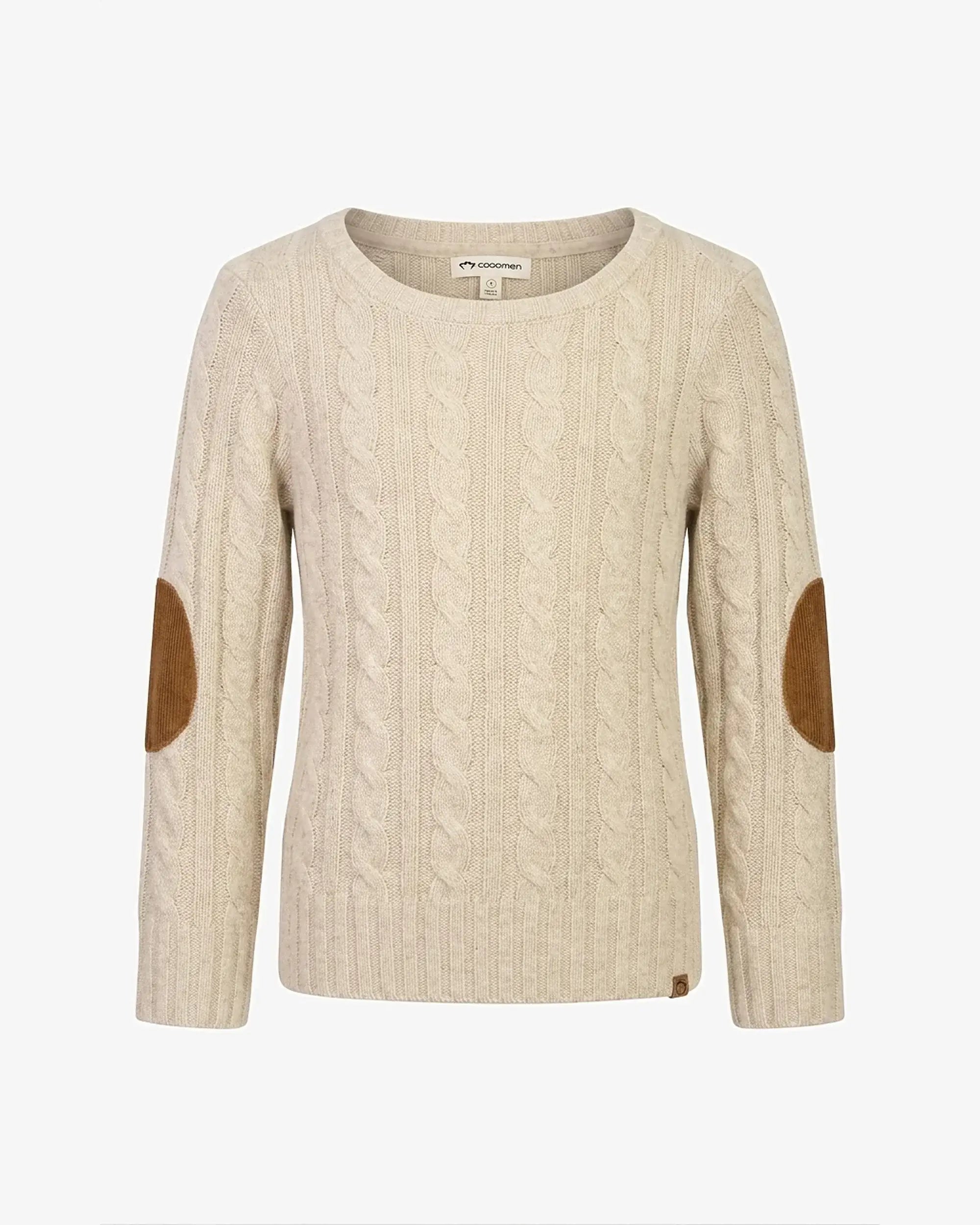 Winter White Fisherman Sweater — front