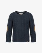 Navy Blue Fisherman Sweater — front