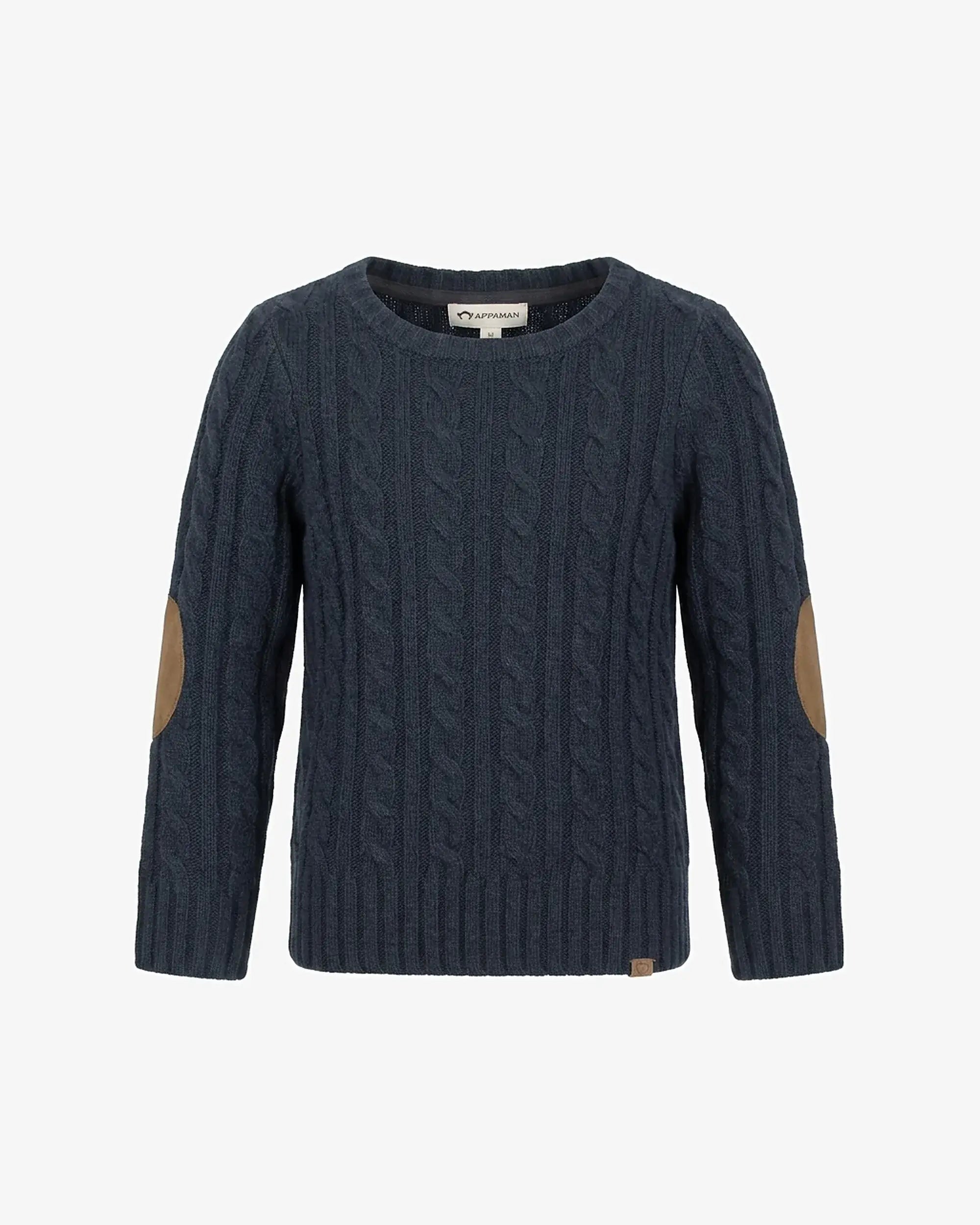Navy Blue Fisherman Sweater — front