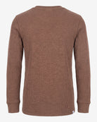 Brown Craftsman Thermal Henley — back