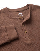 Brown Craftsman Thermal Henley — detail1