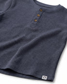 Washed Indigo Craftsman Thermal Henley — detail2