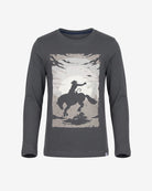 Vintage Cowboy Graphic Long Sleeve Tee — front