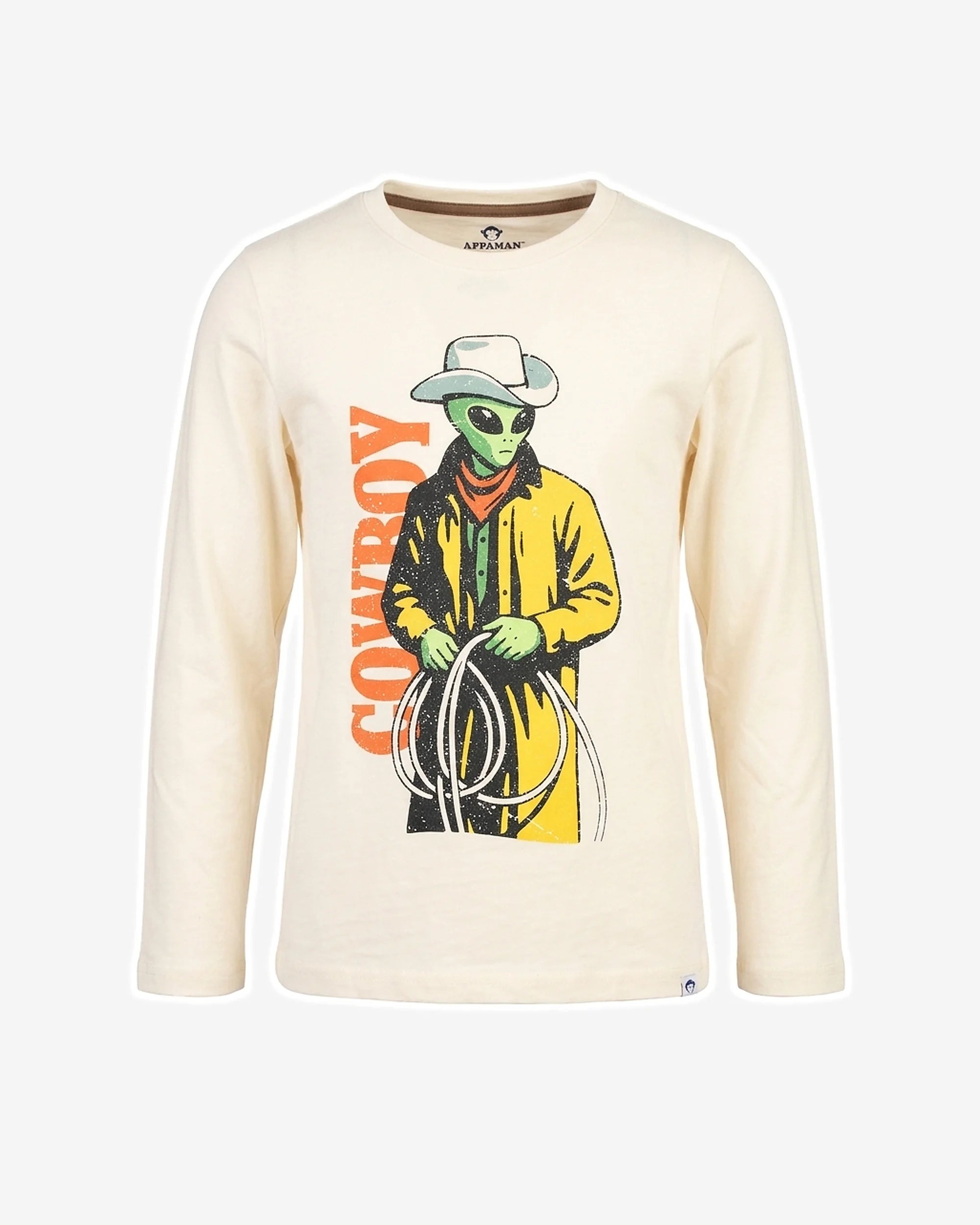 Alien Graphic Long Sleeve Tee — front