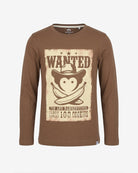 Wanted Poster Graphic Long Sleeve Tee — front