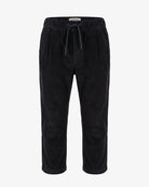 Black Cord Club Pants — front