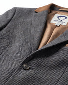 Earth Brown Houndstooth Club Jacket — detail2