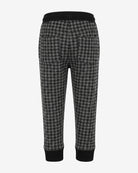 Black Houndstooth Rest Day Sweatpants — back