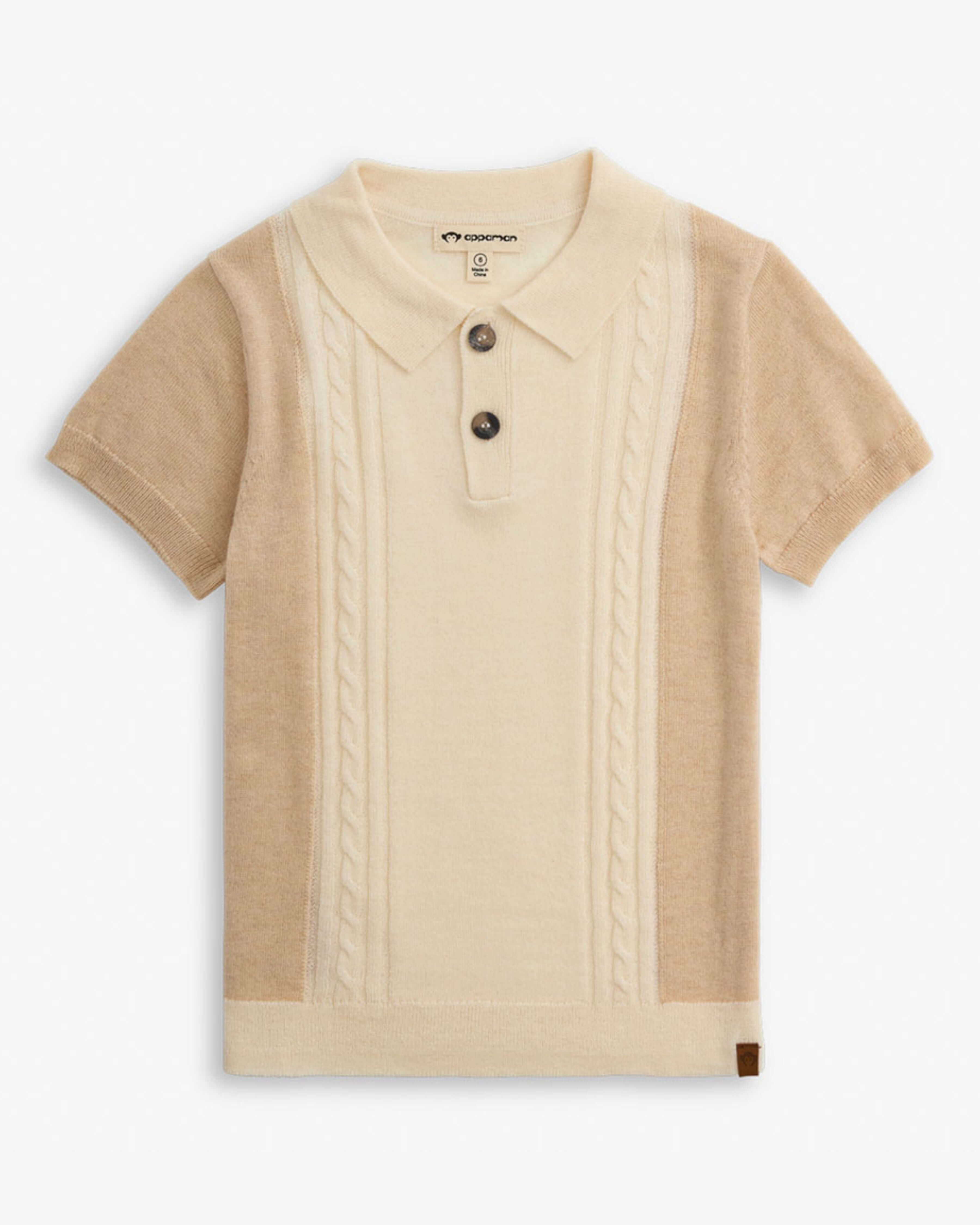 トップス BATONER 32G SMOOTH KNIT POLO BEIGE Essential 32G SMOOTH KNIT POLO SHORT SLEEVE - BATONER｜ONLINE STORE