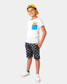 Check Camp Shorts – front view