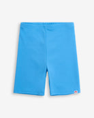 Cool Blue Biker Short in bright blue, perfect for active summer play and adventures.
