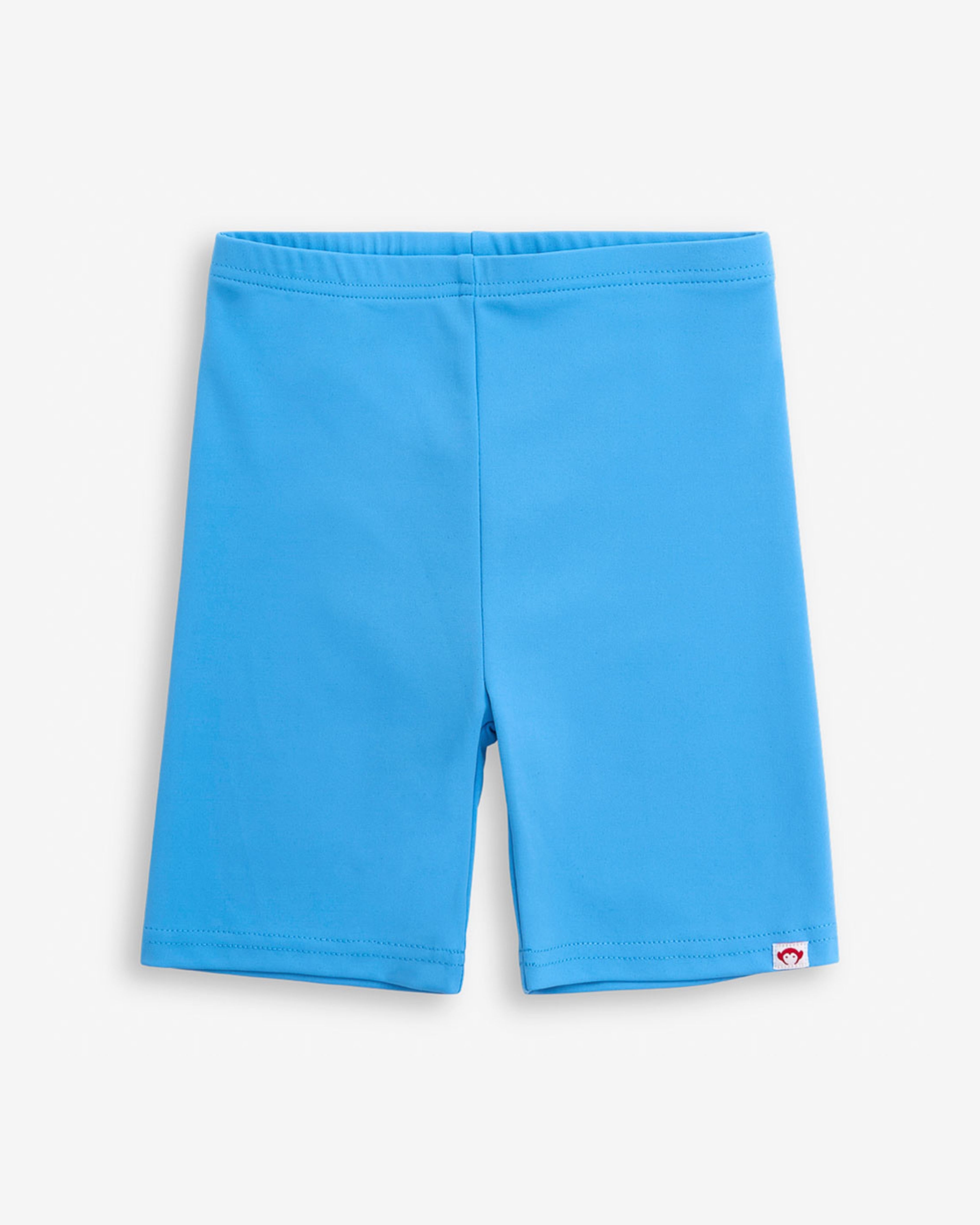 Cool Blue Biker Short in bright blue, perfect for active summer play and adventures.