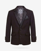Black Tuxedo Suit Jacket — front