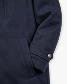 Navy Blue Urban Gotham Coat — detail2