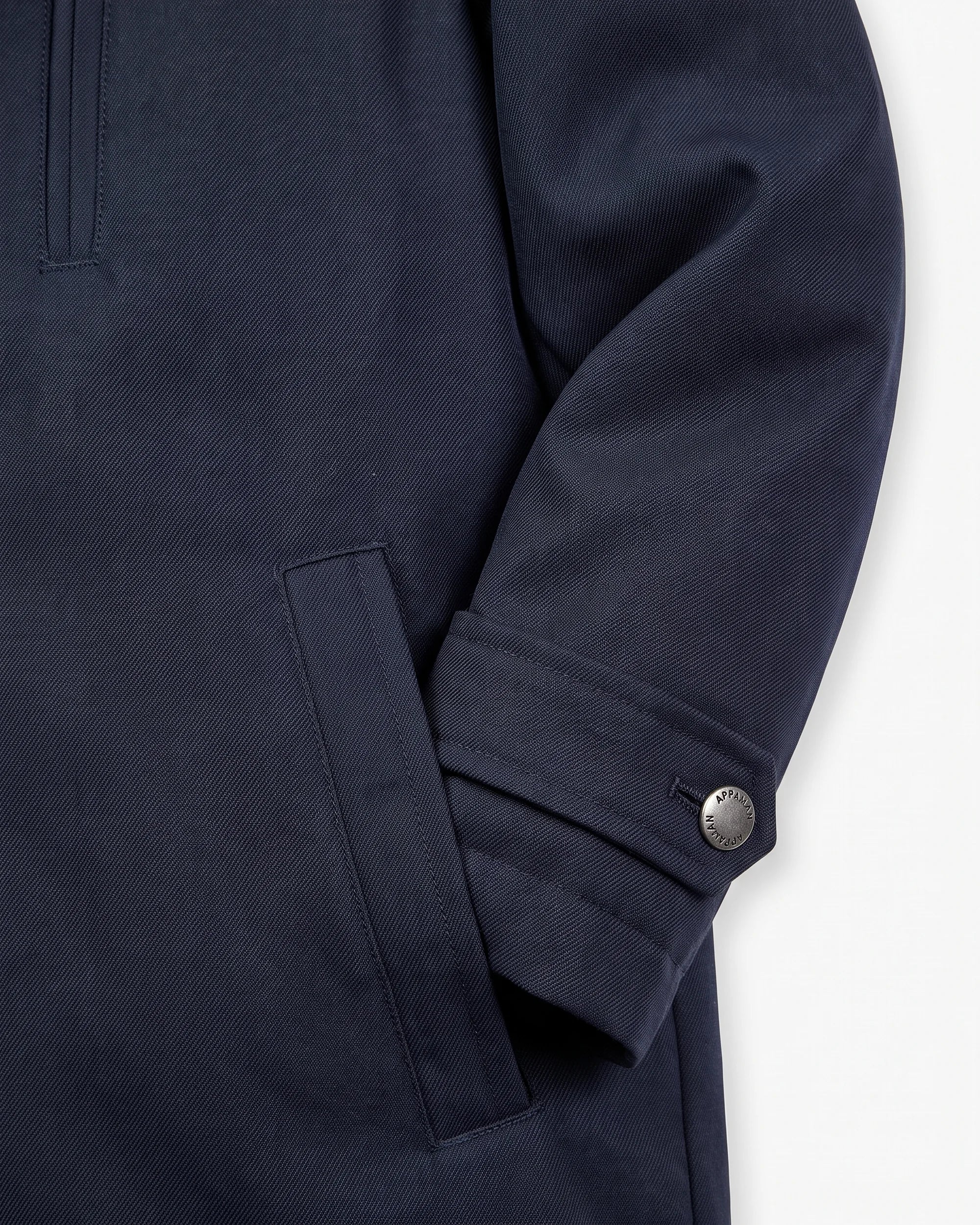 Navy Blue Urban Gotham Coat — detail2