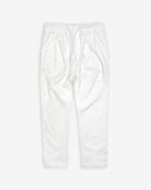 White Resort Pants made from soft cotton for kids' warm weather comfort and style.