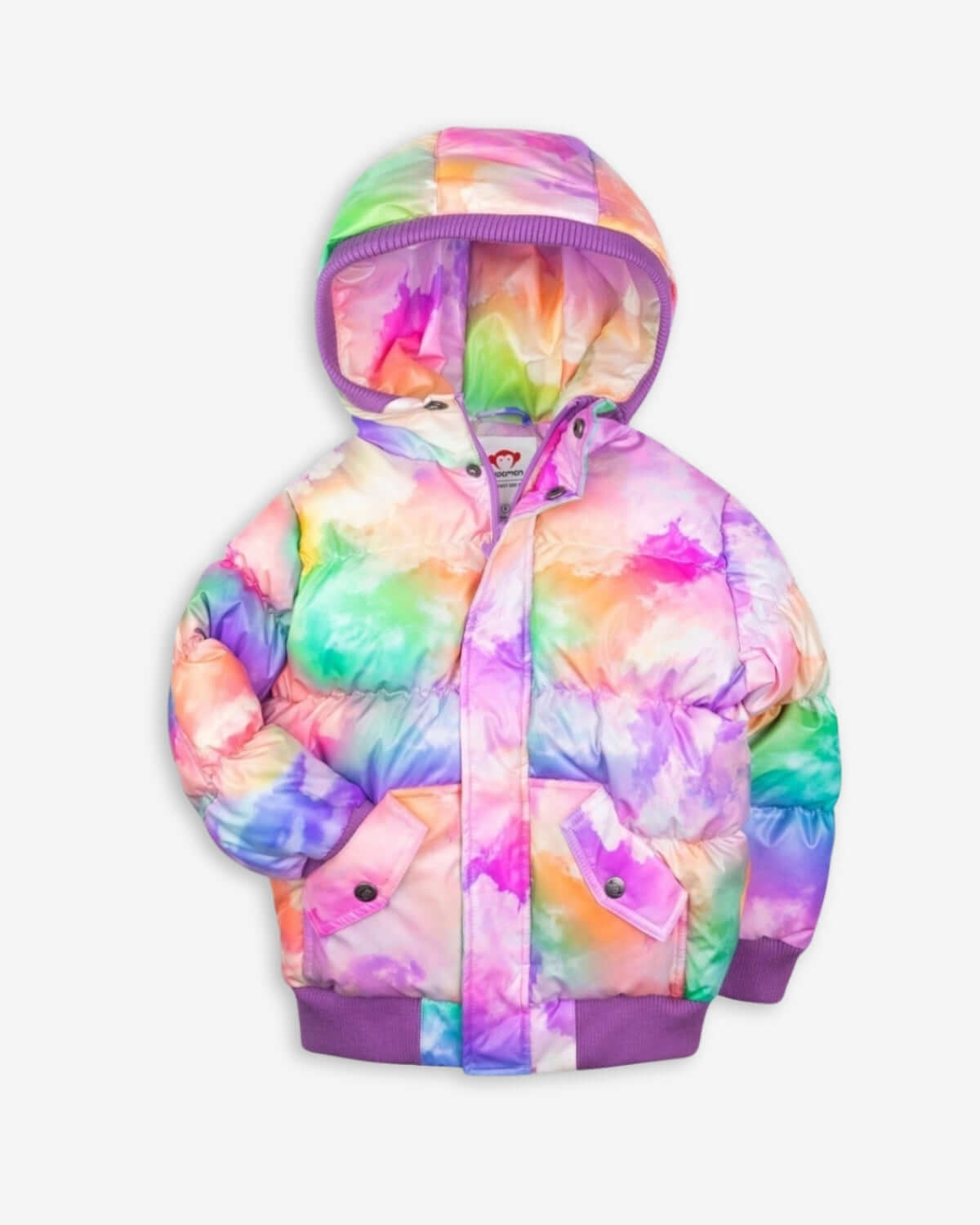 tie dye winter coat