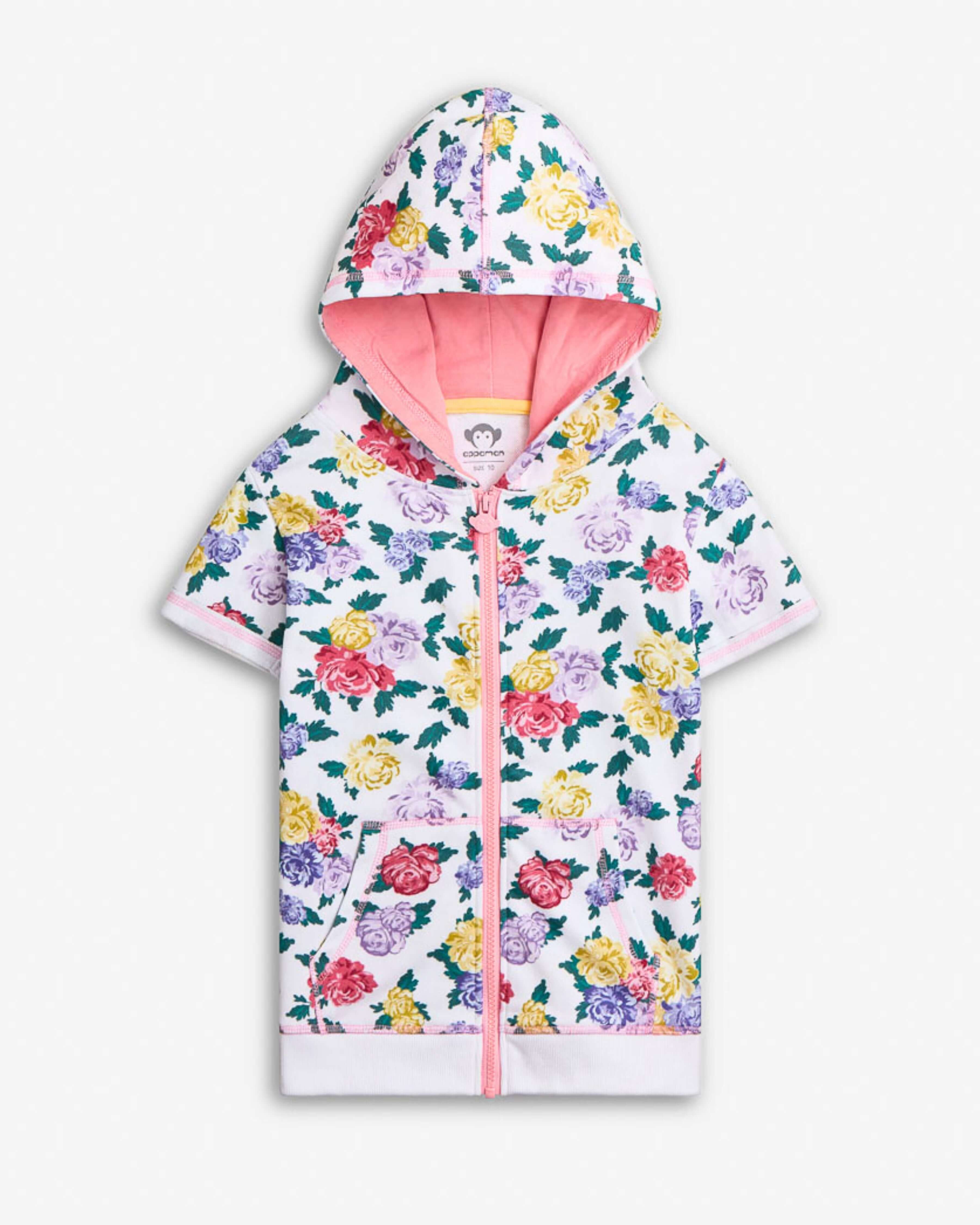 Floral Garden Marissa Hoodie with colorful floral print and hooded design.