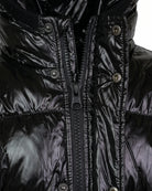 Black Glitter Puffy Coat — detail1
