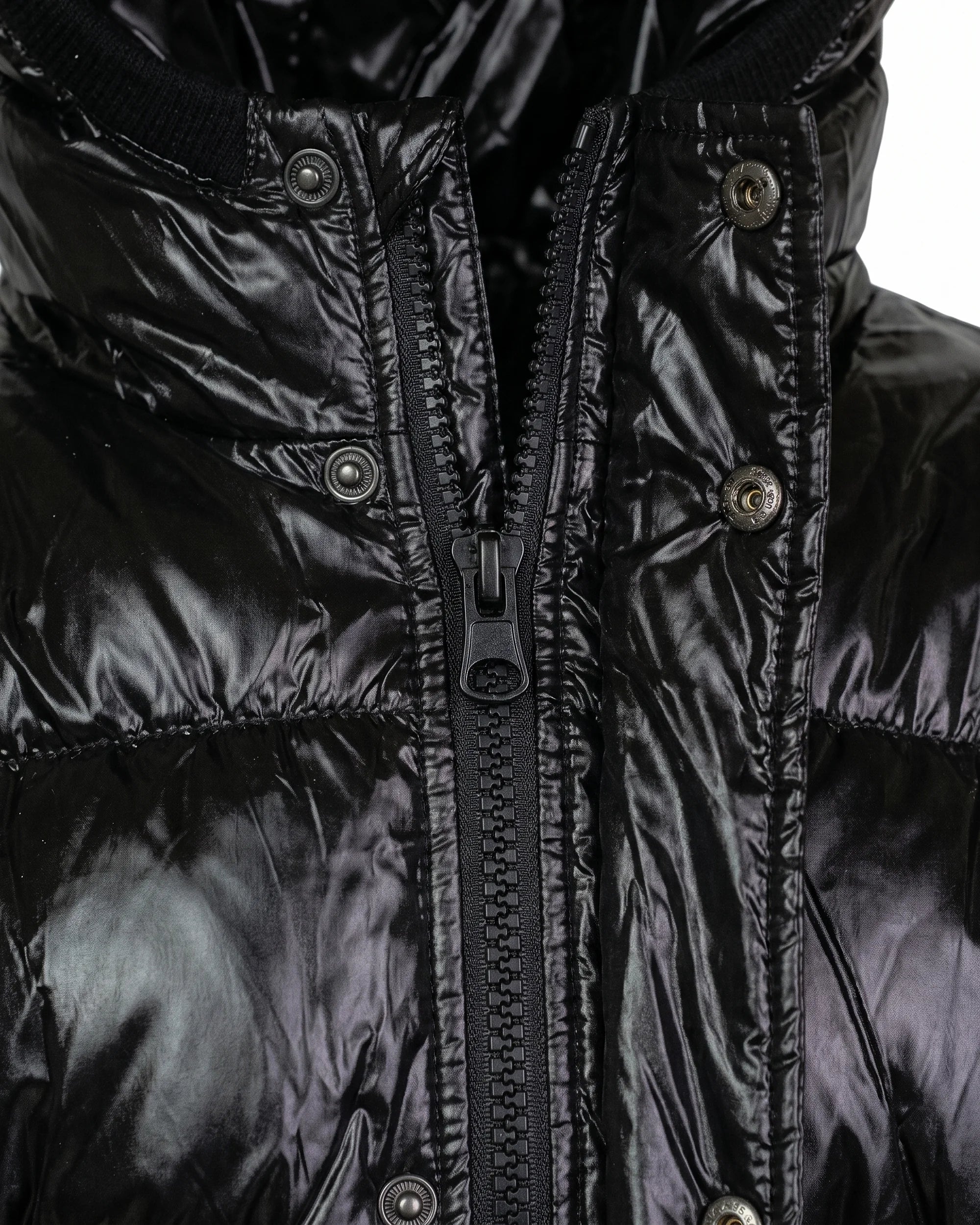 Black Glitter Puffy Coat — detail1