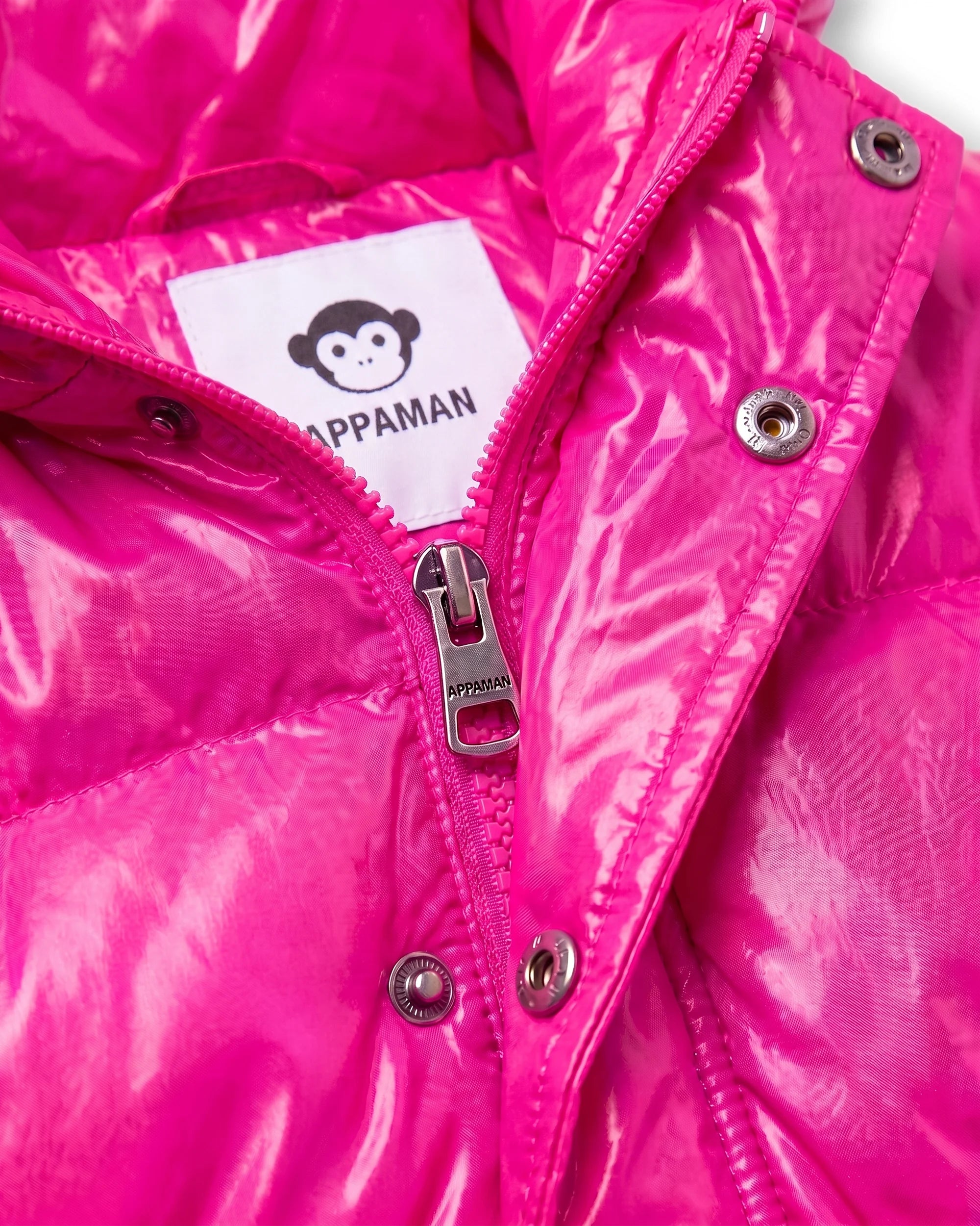 Pink Glitter Puffy Coat — detail1