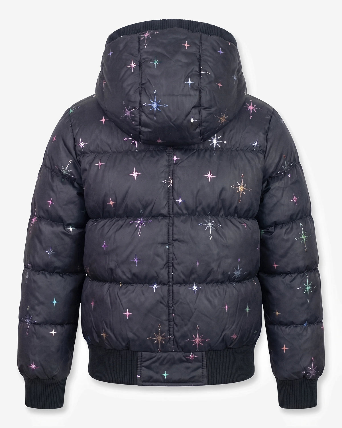 Starbursts Puffy Coat — back