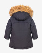 Black Shawl Long Coat — back