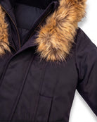 Black Shawl Long Coat — detail2