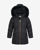 Novelty Black Nova Long Coat — front