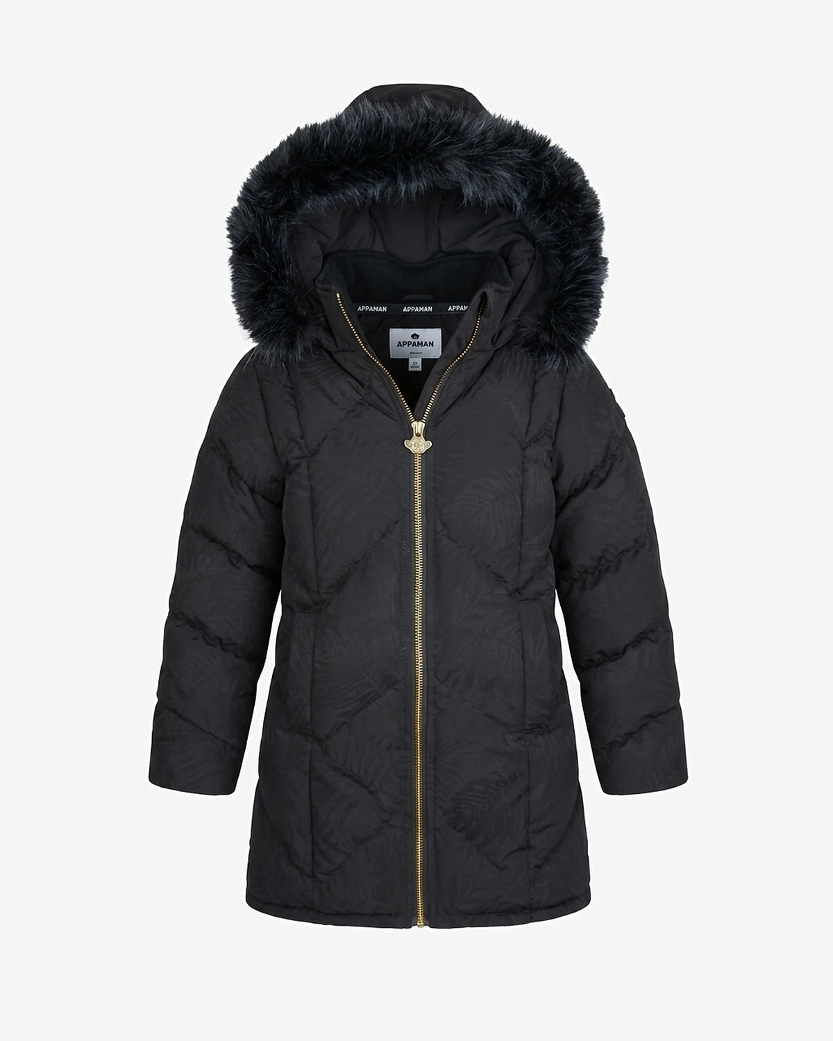 Novelty Black Nova Long Coat — front