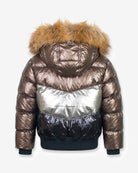 Copper Kylie Puffer Coat — back
