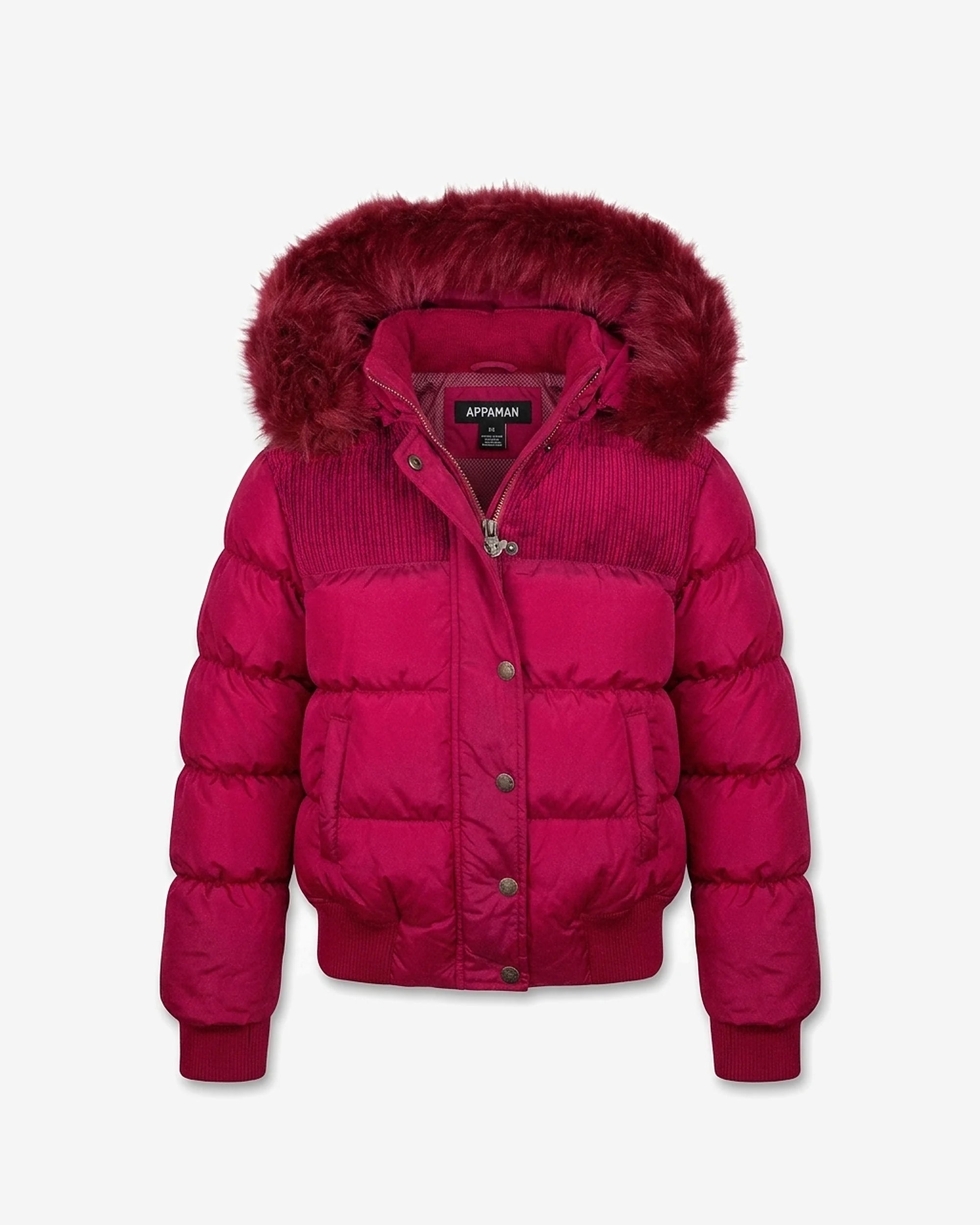 Rose Quartz Kyla Puffer Coat — front