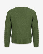 Moss Cait Cable Cardigan — back