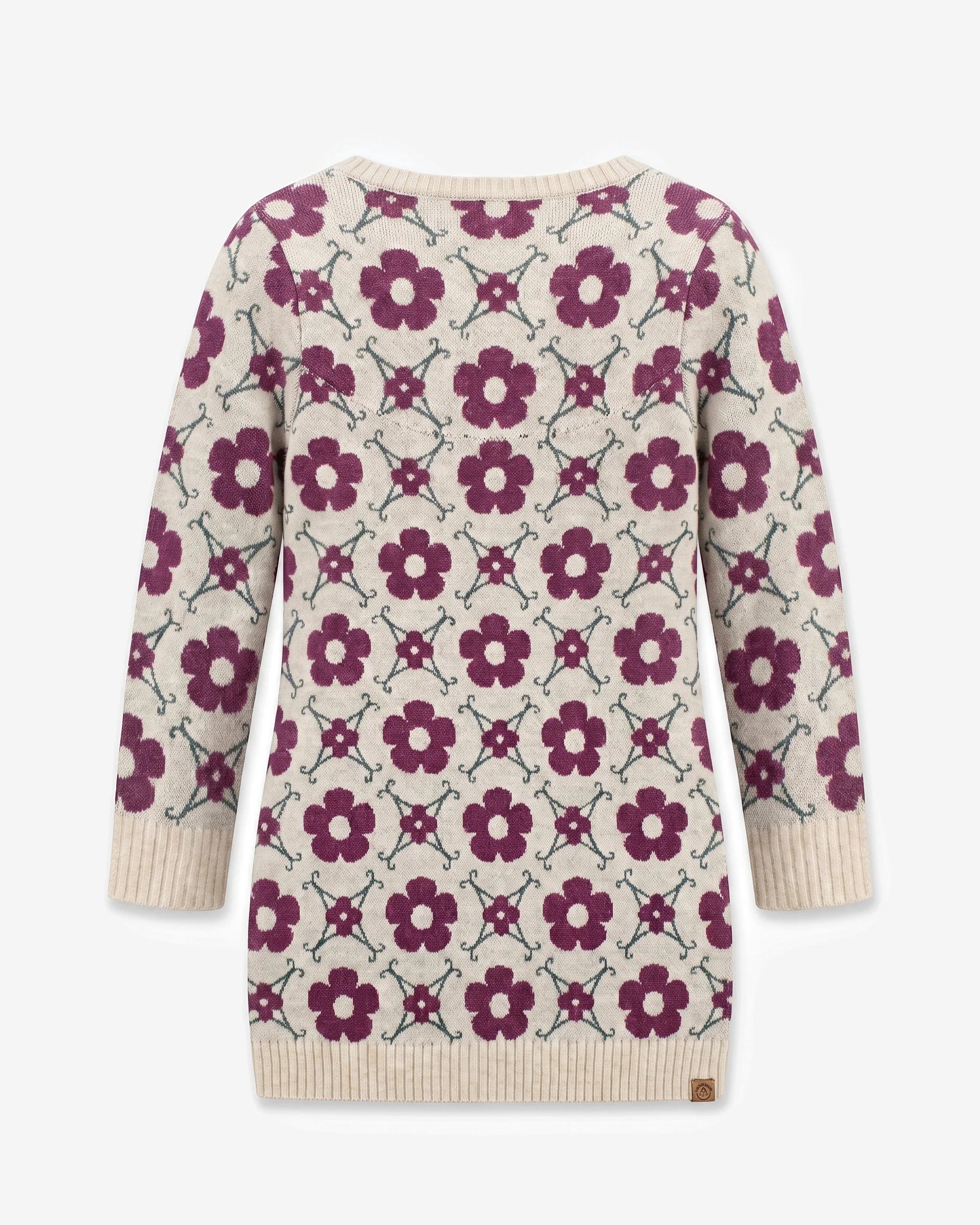 Beige Maya Sweater Dress — back