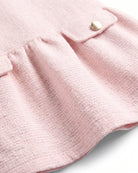 Pink Long Sleeve Drop Waist Dress — detail2