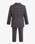 Gentleman's Plaid Stretchy Mod Suit — back
