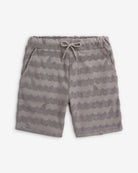 Grey Terry Resort Set shorts designed for high quality kids clothing with a comfortable elastic waistband.