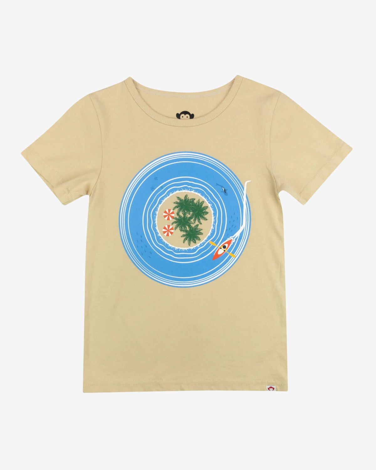 Island Vinyl Short Sleeve Tee in Sand