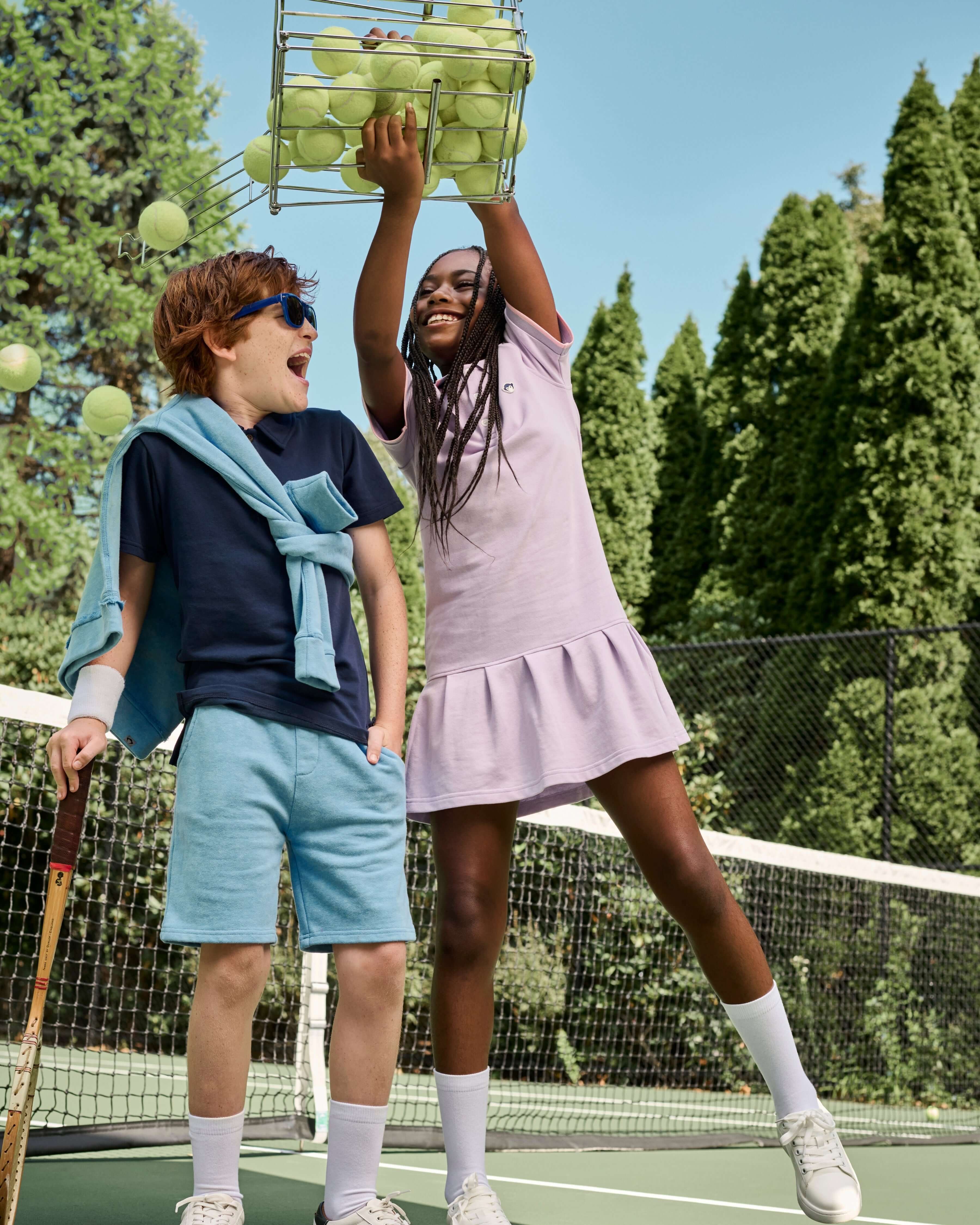Girls Purple Polo Dress | Appaman